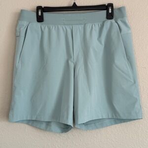 Lululemon Mens Zeored In Shorts Teal Athletic Linerless Running Gym Lifting